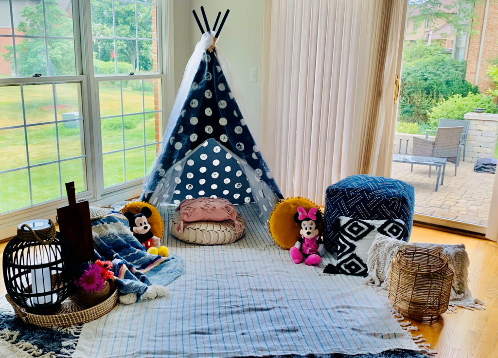 Whimsical wonders adorn this space